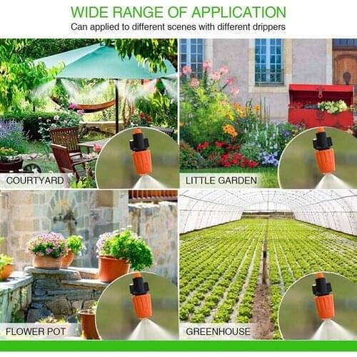 149pcs Mist Cooling Automatic Irrigation System Automatic Irrigation Equipment Set for Gardening Patio Lawn xqmg Watering Kits