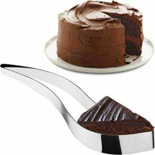 Cake Slicer Stainless Steel Perfect Edible Kitchen Utensil Kitchen Gadgets Gadget Clip Curved Cutter Mold Cutting Cake Baki E4U7