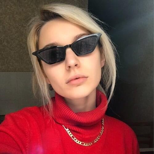 Sunglasses Women Small Frame Vintage Cat Eye Sunglasses UV400 Sun Shades Glasses Street Eyewear Trending