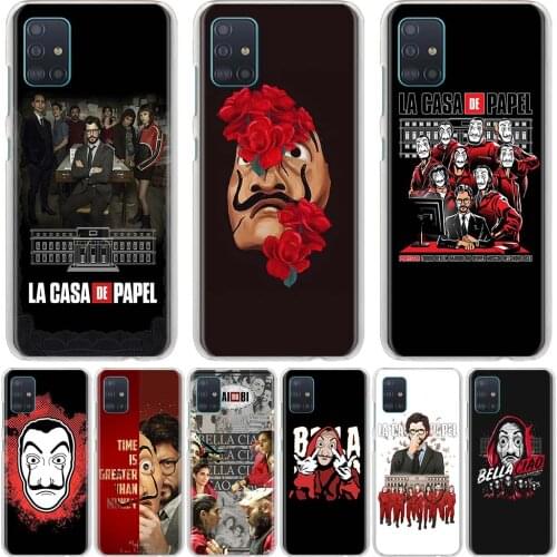 Spain TV Money Heist House Paper Case for Samsung Galaxy A50 A70 A10 A10s A20 A20e A30 A40 A51 A71 A21s Hard Phone Cover