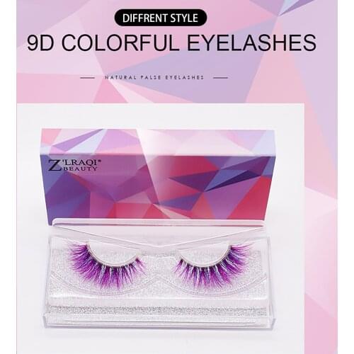 1 Pair Party False Eyelashes Lashes Eye Lashes Colorful Makeup Lashes
