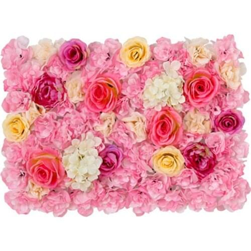 1pcs 40*60cm Artificial Silk flower Wall Panel Rose Hydrangea Wall Wedding Party Road Backdrop Decorative Flower