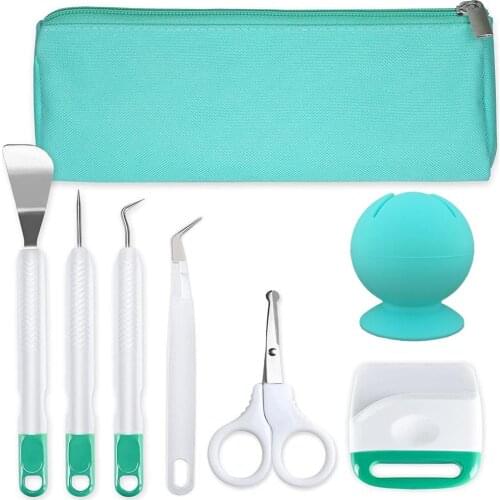 8pcs /set Basic Craft Vinyl Weeding Tools Set DIY Sewing Stitching Punch Carving Tool Kit Silhouettes Cameos Lettering Handmade