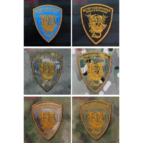 DEVGRU NSWDG SealTeam6 ST6 BlueTeam Better To Die With Honor Morale Military Tactics Embroidery patch Badges