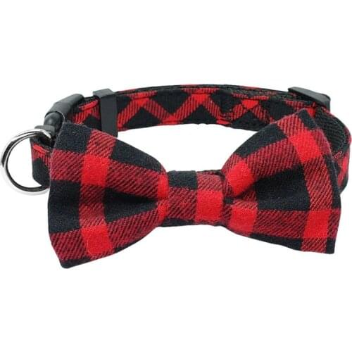 1pcs Cloth Pet Dog Bow Tie Collar Adjustable Bow Tie Necktie Collar Lovely Dog Cat Puppy Pet Kitty Accessory