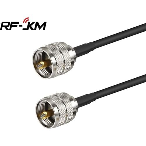 UHF Male to Male Coaxial Cable Ham Radio RG58 Coax Cable PL259 Connectors for CB Radio VHF HF Radio WiFi Antenna Extension