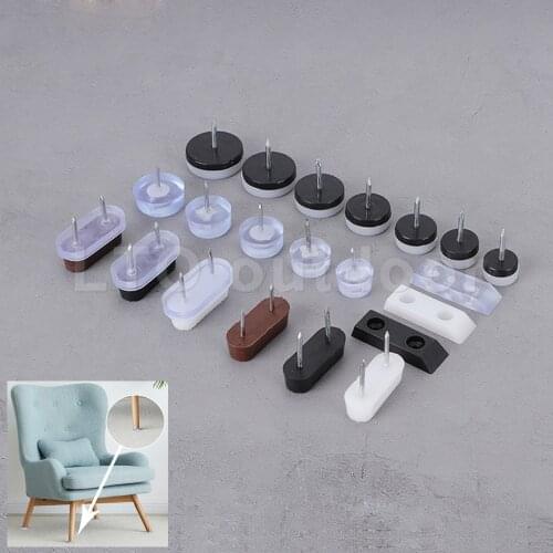 24 Pieces of Tables and Chairs Mats Anti-wear Floor Furniture Non-slip Mats Protective Mats Silent Rubber Mats Foot Nails
