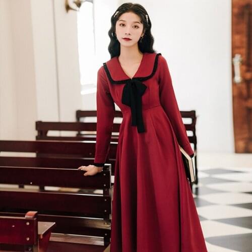 2020 new fashion womens clothing Full Vintage women dress