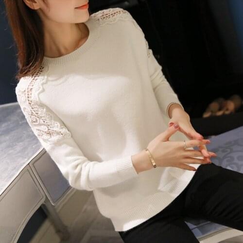 New autumn dress Korean female head of autumn coat cut loose sweater female winter