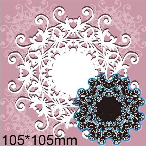New Metal Cutting Dies Scrapbooking Irregular Flowers DIY Album Paper Craft Embossing Stencil Decoration 105*105mm