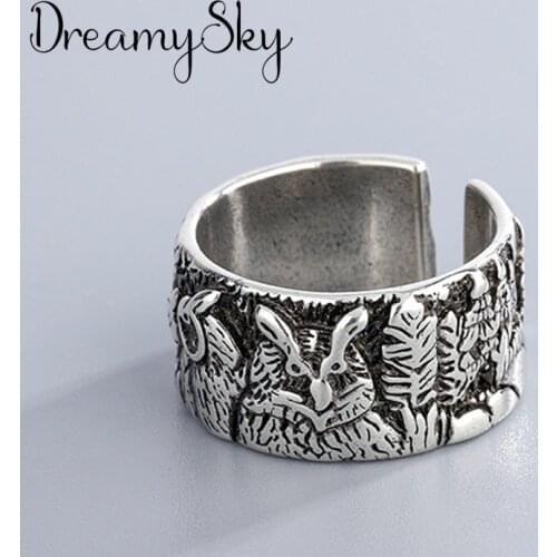 New Trendy Personality Punk Owl Rings For Women Lady Resizable Size Rings Party Jewelry Charm Gifts 2021