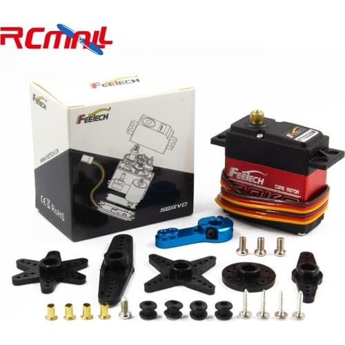 Feetech 7.4V 20kg.cm Large Torque Servo, 180 Degree Digital Servo with 25T Servo Horn Arm for Smart Car Robot Robotic DIY