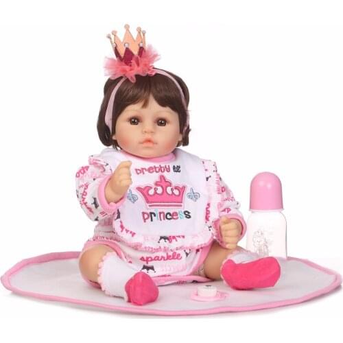 NPK 19inch Silicone Reborn Babies Dolls Brinquedos Dolls For Girls Vinyl Realistic Doll Reborn Kids Christmas Gifts Toys