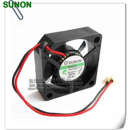 Sunon 12V 1.0W GM1203PFV1-8 3cm 2 line 3010 magnetic suspension cooling fan