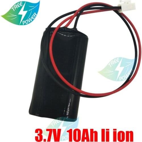 Large capacity 3.7V10000mAh LED lithium battery pack 18650