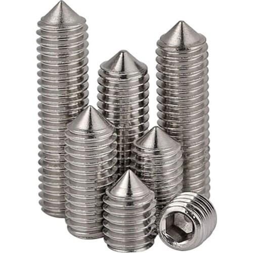 Grub Screws A2 Stainless Cone Point Allen Socket Screw M8 M10 M12