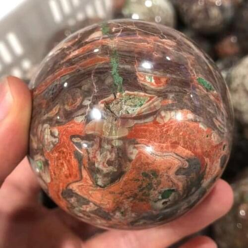 1PC50-70MM Naturally Textured Lines Agate Ball And Crystal M,ineral Quartz, Home Room Office Decor And Spiritual Healing Stone