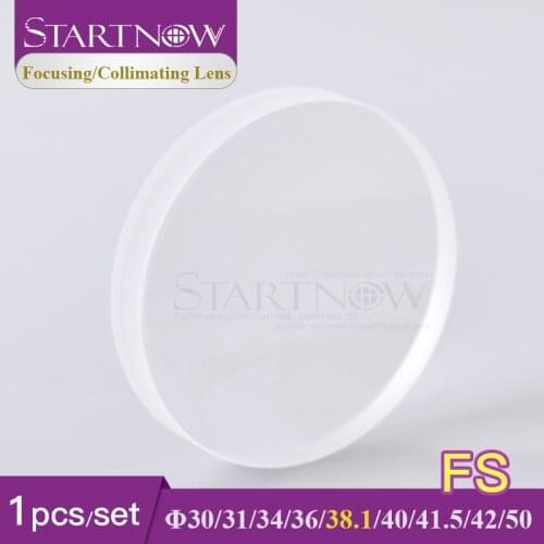 Startnow 1pc DNE Fused Silica Laser Focusing Lens D30 34 36 38.1 41.5 42 50mm Collimator Lens For HSG Fiber Laser Cutter Machine