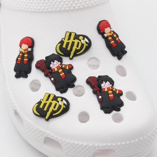 1pc Cartoon Magic Character Shoe Charms Buckle For Girl Clogs Garden Shoe Accessories Shoe Decoration Croc jibz Party X-mas Gift