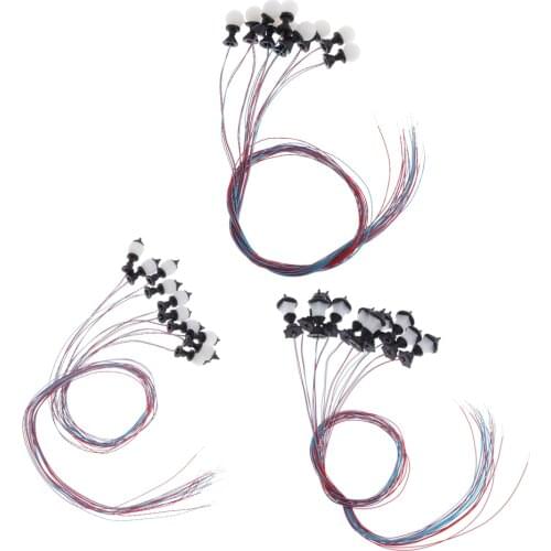 10 pieces 1: 100 model railroad train lamp street light HO scale LED scenery