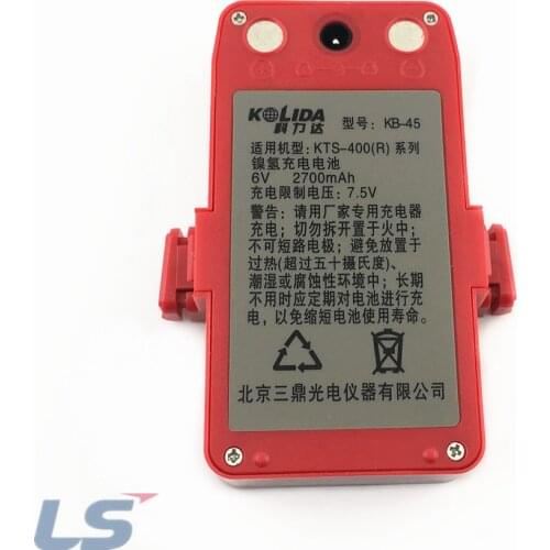 2 pcs 2020 brand new Kolida KB-45 Battery For south kolida KTS-400 400R KTS-442 Series total station survey 6V 2700mah ni-mh