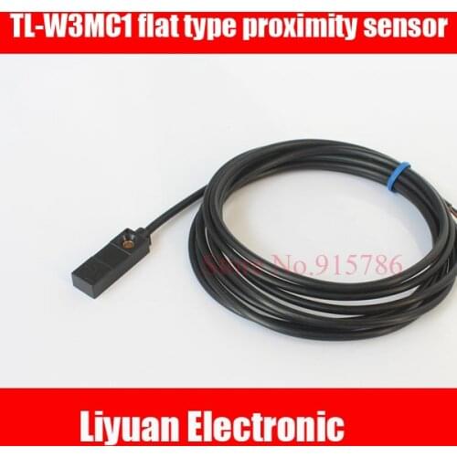 2pcs TL-W3MC1 flat type proximity sensor / DC three-wire NPN normally open inductive proximity switch