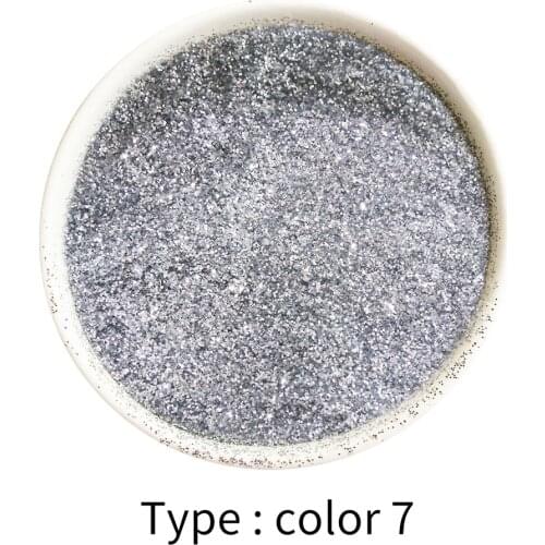 50g Glitter Powder Pigment Coating Bright Silver Paint Powder for Paint Nail Decoration Automotive A
