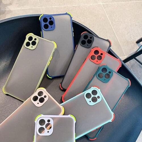 Boucho Phone Case For iPhone 12 Pro 11 Pro Max 12Mini SE XR X XS Max 6 7 8 Plus Fashion Candy colors matte Anti-knock back Cover