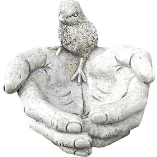 Exquisite Birds Feeder Resin Birds Nests Basin Creatives Food Holder Household Birds Feeder for Pet Home Garden B1