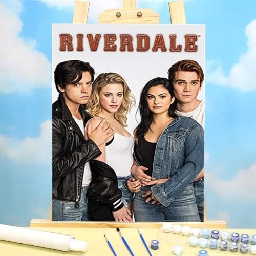 Riverdale Painting By Numbers Set Oil Paints 50*70 Picture By Numbers Photo Decorative Paintings Kids Wholesale Drawing