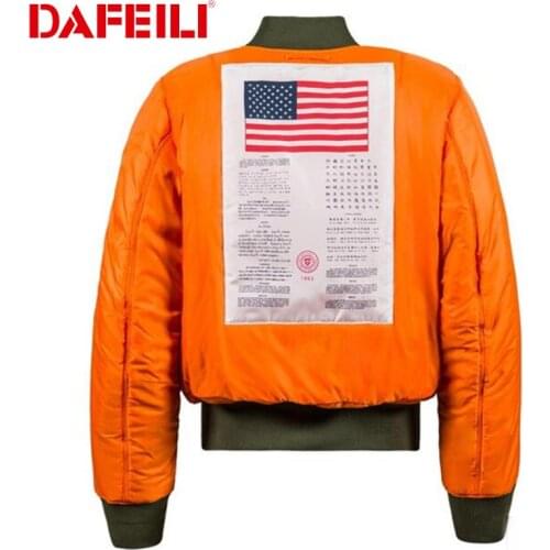 2019 Winter Vintage Oversize MA-1 Streetwear Hip Hop Military Coats Clothes Double Side Bomber Flight Air Force Pilot Jacket Men
