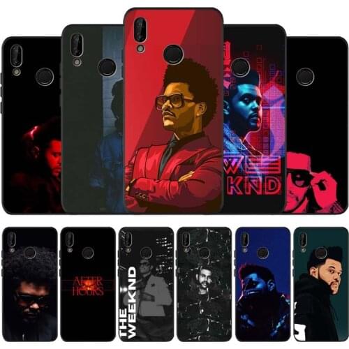 The weeknd black soft Phone Case for huawei P40 P30 P20 P10 Pro lite P9 Lite nova 4E 6SE Psmart 2019 Y6 9 Prime