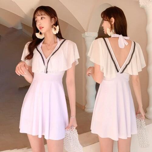 2021 New Fashion Solid Color Womens Swimsuit Sexy Cover Meat and Thin Steel Plate Gather One-piece Swimsuit Swimsuit