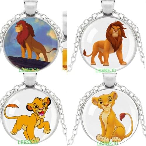 The Lion Necklace badge Pendant King jewelry rey leon le roi lion baby for Kids jewelry