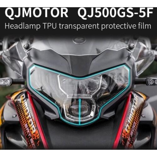 Motorcycle Headlamp Film Protection Transparent Scratch Repair Lamp Waterproof for Qjmotor Qj500gs-5f