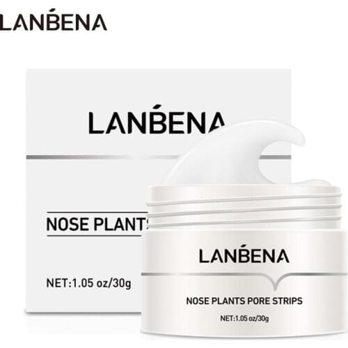 LANBENA Blackhead Remover Nose Face Mask Pore Strip Tearing Black Mask Peeling Acne Treatment Unisex Deep Cleansing Skin Care