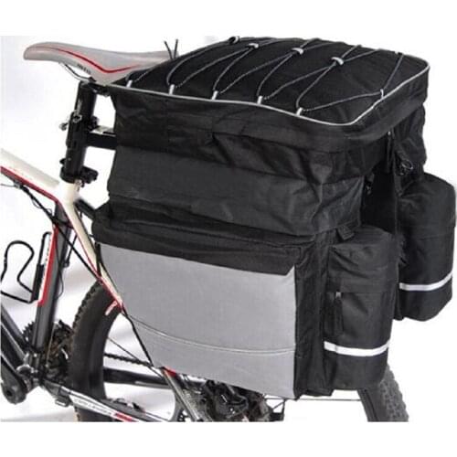 60L MTB Bicycle Carrier Bag Rear Rack Bike Trunk Bag Luggage Pannier Back Seat Double Side Cycling Luggage Carrier Pack