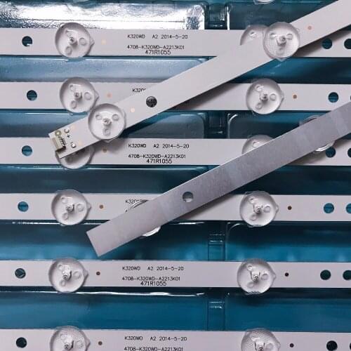 3pcs LED backlight strip 8 lamp 4708-K320WD-A4213K01 471R1P53 for P hilips 32PFL5040/T3 32PFL3040/T3 D32KH1000 P32RN0117K