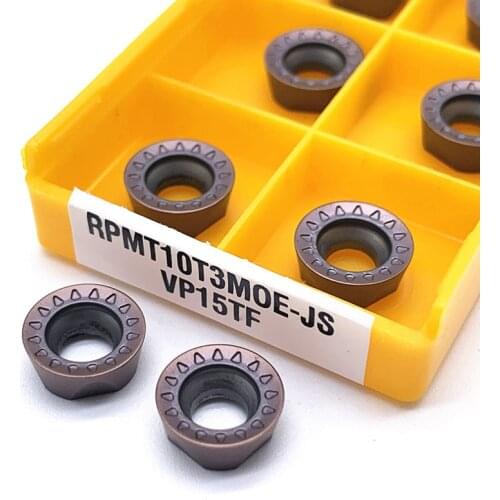 10PCS RPMT10T3MO high quality internal round carbide insert CNC metal turning insert