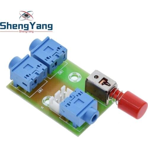 XH-M371 3.5 Audio 2 Ways into 1 Way Out Audio Switching Module Switch Board Audio Socket Switch Diy Electronic PCB Board