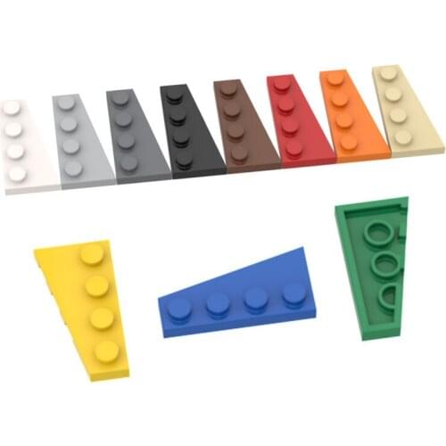 10PCS Replaceable 41769 2x4 Wedge Board (Right) Parts Building Blocks High-Tech Assemble Replace Bricks Toys For Children Gifts