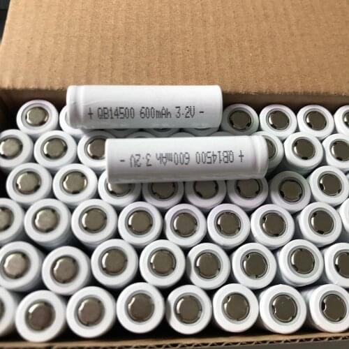 400pcs/lot free shipping-CA CH NO)lifepo4 IFR14500 QB14500 AA 600mAh 3.2V QB 14500 wireless mouse keyboard lawn lamp battery