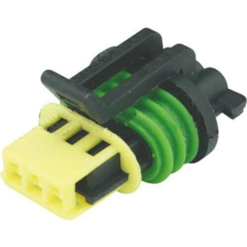 5/10sets 3pin delphi autoplastic waterproof wire harness cable connector 15336029