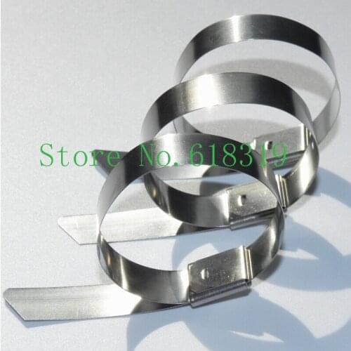 500pcs/lot 26 inch 4.6mm x 650mm Thickness 2.5mm Best 304 Grade colorful self locking Stainless Steel cable ties