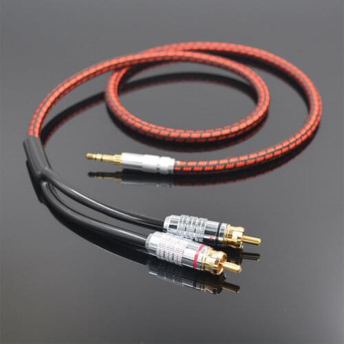 Details about Monster Audio Cable Stereo 3.5mm male to 2 RCA Gold Plated for MP3 CD DVD HDTV