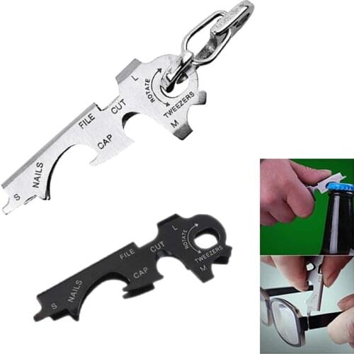 KeyTool 8-in-1 Keyring Stainless Steel Tactical EDC Portable Pocket Multi-tool