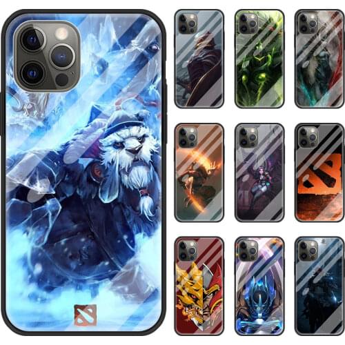 Phone Case For iPhone 11 Pro XS XR X Shell Funda For iPhone 12 Pro Max 7 8 Plus SE 2020 Glass Cover dota 2 Game