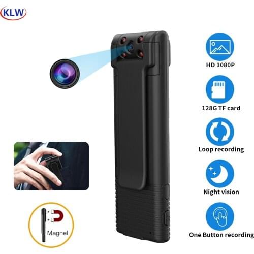 KLW B21 1080P HD Imported Lens Loop Suport 128G TF Card Function Night Vision Mini Aeral Sports Camera Digital Vedio Recording