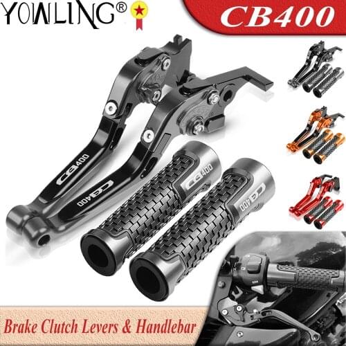 For HONDA CB400 CB400SF CB400VTEC 1992-1998 Motorcycle Adjustable Extendable Brake Clutch Lever Handle Bar Grip CB 400 SF VTEC