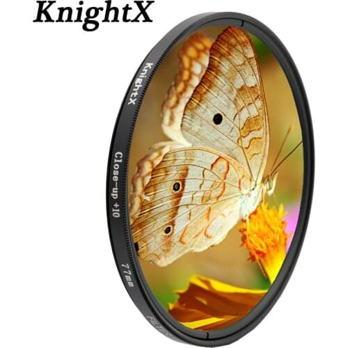 KnightX colse up Macro 10+ Lens Filter Line 49mm 52mm 55mm 58mm 67MM 72mm 77mm For nikon sony canon photo glass camera d5300